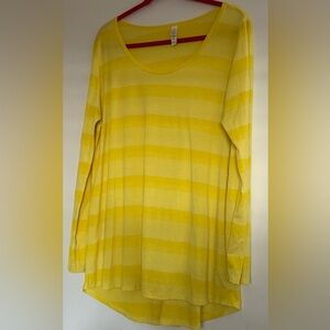 LuLaRoe Lynnae Striped Long Sleeve Tee